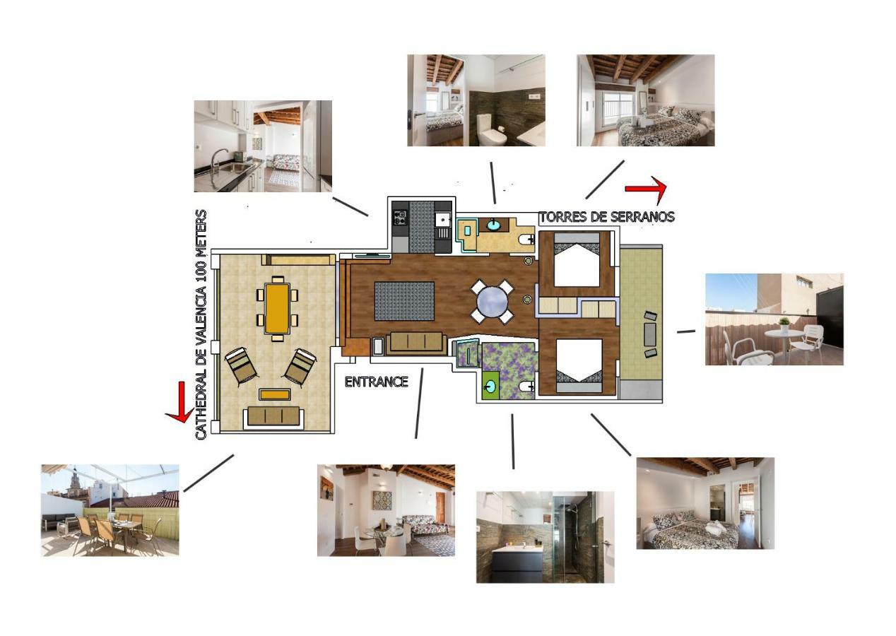 Appartement Florit Flats - Center 2br 2ba Attic Terrace View Wifi Ac *